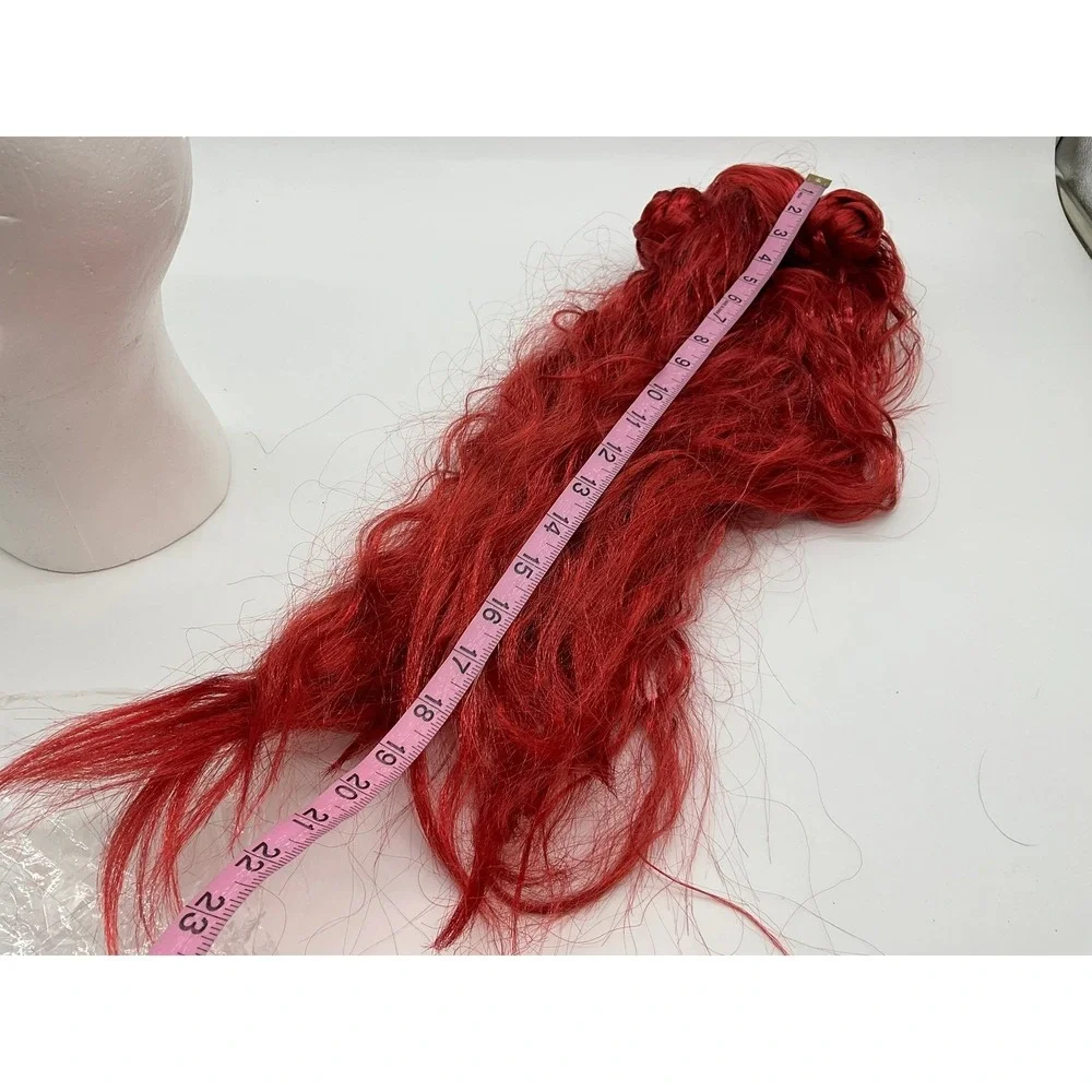 Unbranded Cosplay‎ Wig Women OS Red Double Space Bun Wavy Long Synthetic Hair